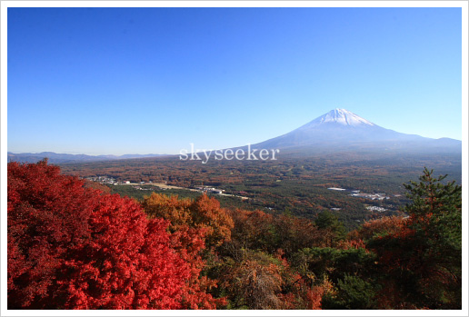 富士山紅葉写真